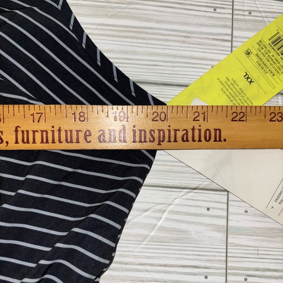 ALL IN MOTION Women’s Size 2x Dress Cover-Up Swim Striped Stretch Pocket… - Picture 6 of 7